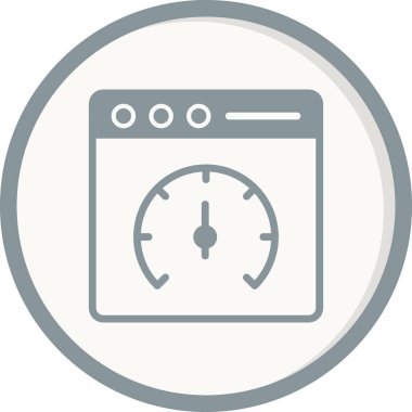 Sayfa hızı vektör simgesi