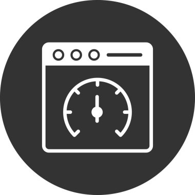 Sayfa hızı vektör simgesi