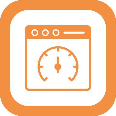 Sayfa hızı vektör simgesi