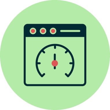 Sayfa hızı vektör simgesi