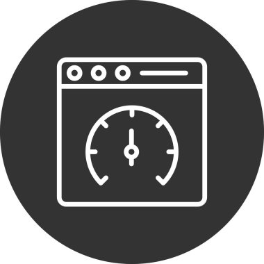 Sayfa hızı vektör simgesi