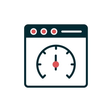 Sayfa hızı vektör simgesi