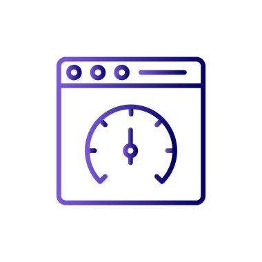 Sayfa hızı vektör simgesi