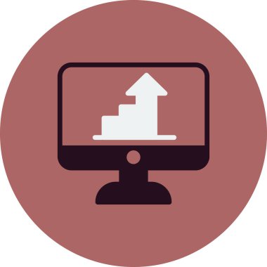 güzel bilgisayar simgesi vektör çizimi