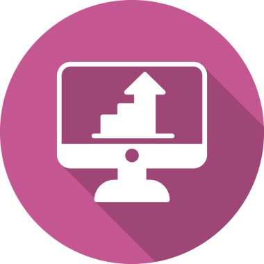 güzel bilgisayar simgesi vektör çizimi