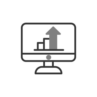 güzel bilgisayar simgesi vektör çizimi