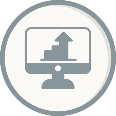 güzel bilgisayar simgesi vektör çizimi