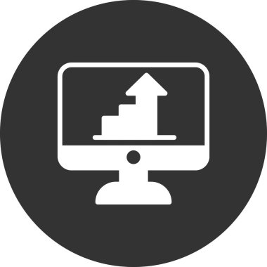 güzel bilgisayar simgesi vektör çizimi