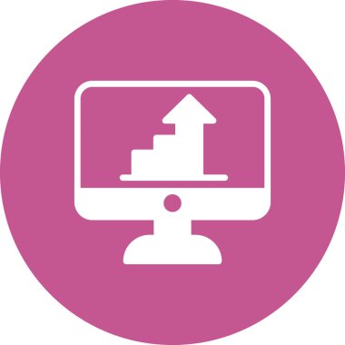 güzel bilgisayar simgesi vektör çizimi