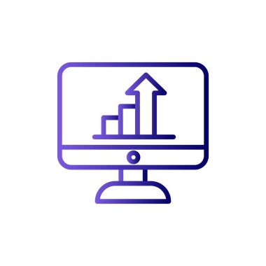 güzel bilgisayar simgesi vektör çizimi