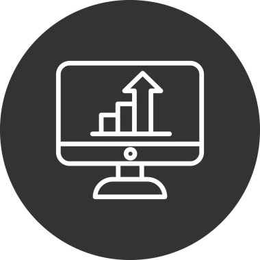 güzel bilgisayar simgesi vektör çizimi