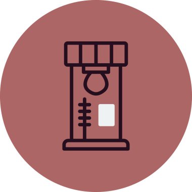 Modern Punch simgesinin vektör illüstrasyonu