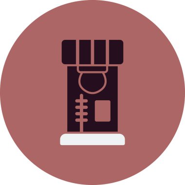 Modern Punch simgesinin vektör illüstrasyonu