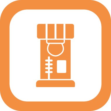 Modern Punch simgesinin vektör illüstrasyonu