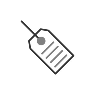  etiket satırı biçim vektör çizimi