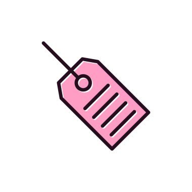  etiket satırı biçim vektör çizimi