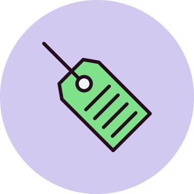  etiket satırı biçim vektör çizimi