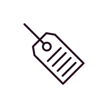  etiket satırı biçim vektör çizimi