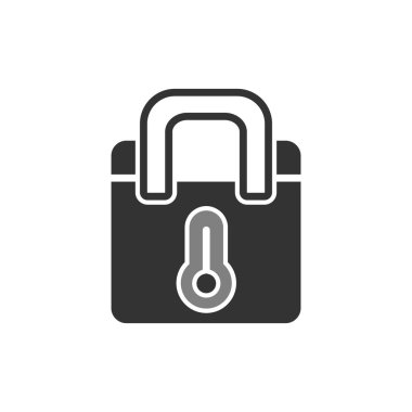 Thermo Bag vektör çizgisi simgesi, özet konsept çizimi 