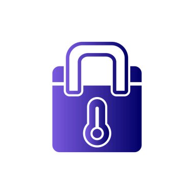 Thermo Bag vektör çizgisi simgesi, özet konsept çizimi 