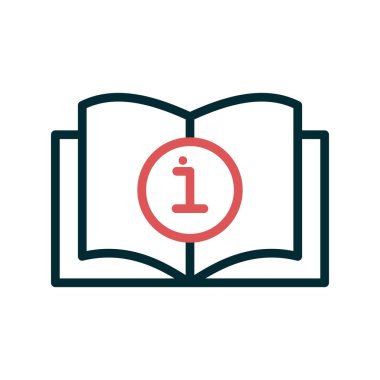 Kitap simgesinin vektör illüstrasyonu 