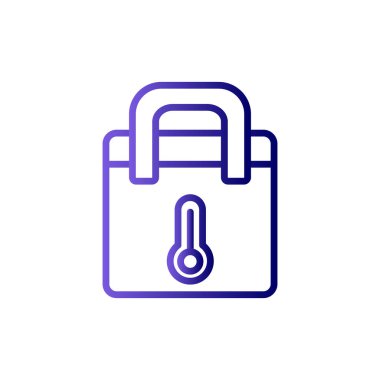 Thermo Bag vektör çizgisi simgesi, özet konsept çizimi 