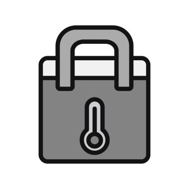 Thermo Bag vektör çizgisi simgesi, özet konsept çizimi 