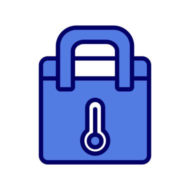 Thermo Bag vektör çizgisi simgesi, özet konsept çizimi 