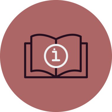 Kitap simgesinin vektör illüstrasyonu 