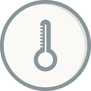 Termometre simgesinin vektör gösterimi 