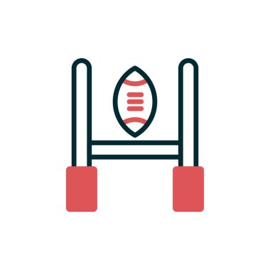 Rugby Hedefinin vektör çizimi 