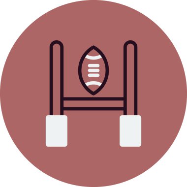 Rugby Hedefinin vektör çizimi 