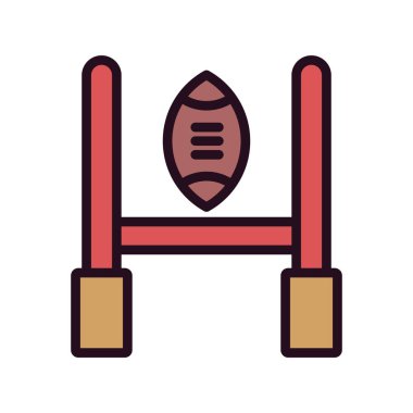 Rugby Hedefinin vektör çizimi 