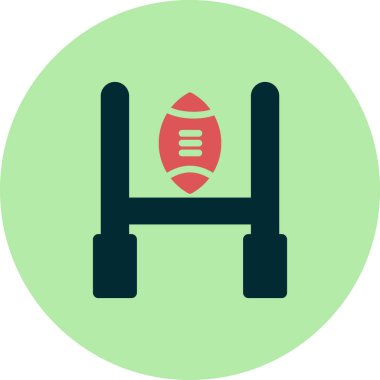 Rugby Hedefinin vektör çizimi 