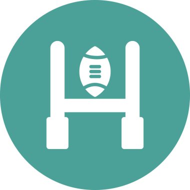 Rugby Hedefinin vektör çizimi 