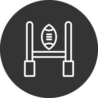 Rugby Hedefinin vektör çizimi 