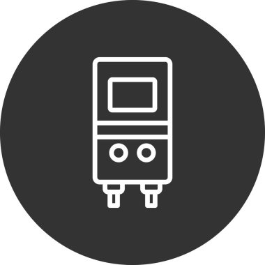 Termostat ısıtıcı vektör resimleme tasarımı 