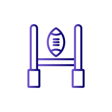 Rugby Hedefinin vektör çizimi 