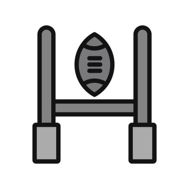 Rugby Hedefinin vektör çizimi 