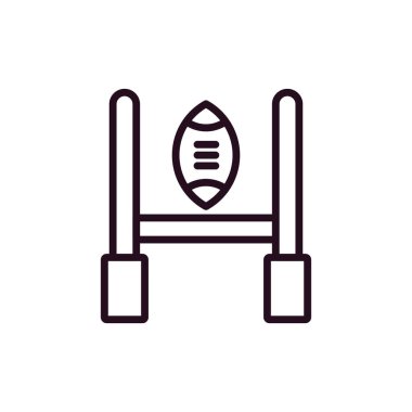 Rugby Hedefinin vektör çizimi 