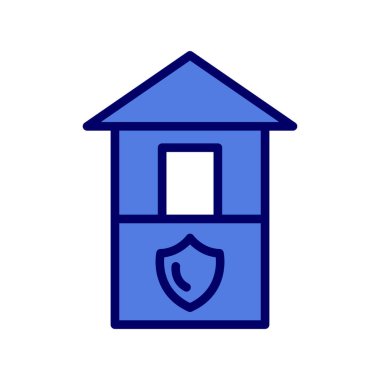 ev güvenliği simgesi vektör illüstrasyonu 