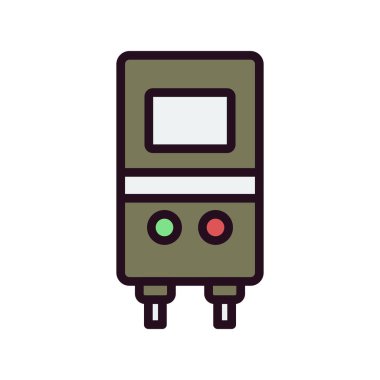 Termostat ısıtıcı vektör resimleme tasarımı 