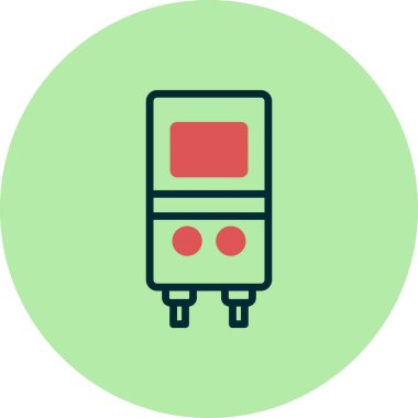 Termostat ısıtıcı vektör resimleme tasarımı 