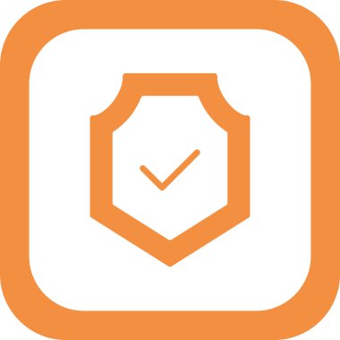 kalkan vektör çizim çizgisi simgesi