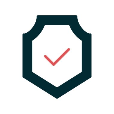 kalkan vektör çizim çizgisi simgesi