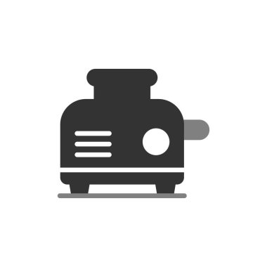 tost makinesi vektörü ince çizgi simgesi 