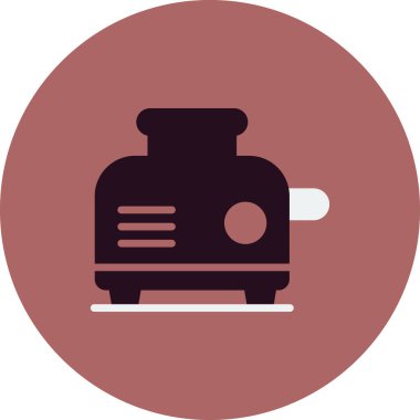 tost makinesi vektörü ince çizgi simgesi 