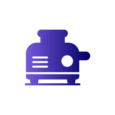 ekmek kızartma makinesi basit simgesi, vektör çizim