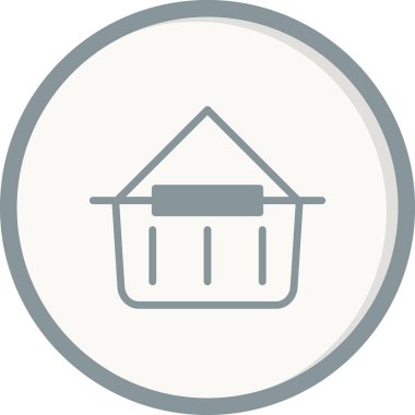 Alışveriş poşeti ikon vektör illüstrasyonu