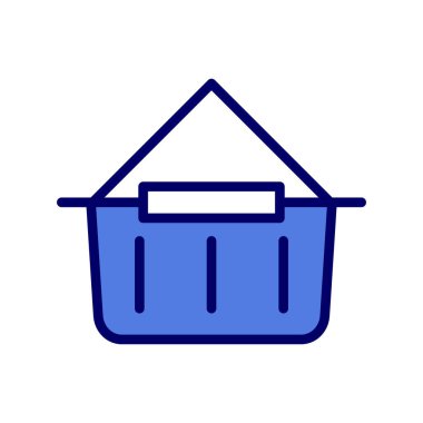 Alışveriş poşeti ikon vektör illüstrasyonu